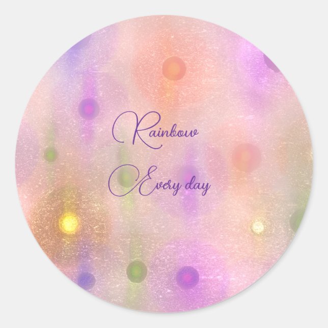 Pegatina Redonda Clásica (Anverso)