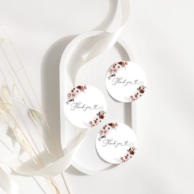 Pegatina redonda clásica de regadera floral de sed (Subido por el creador)