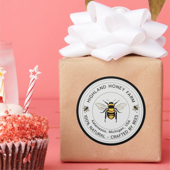 Pegatina Redonda Clásica | Nivel de Personalizado  (Fiesta)