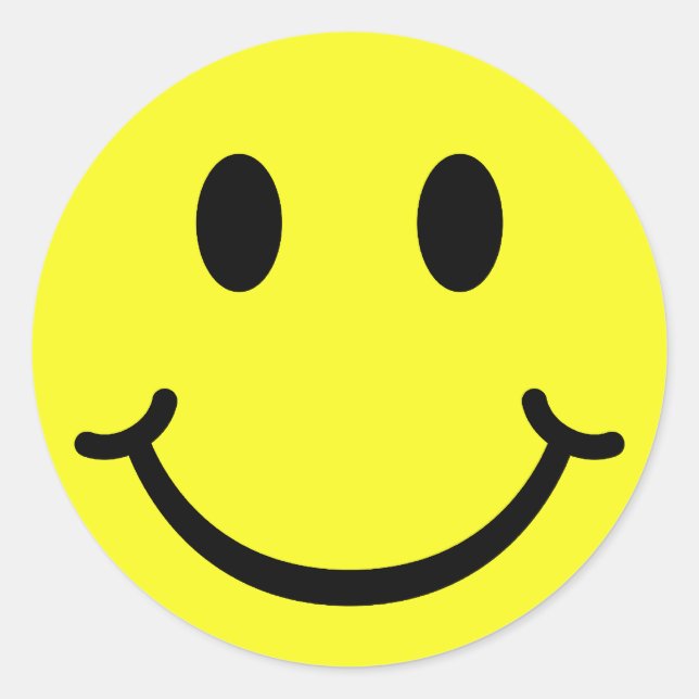 Pegatina Redonda Clásico (Anverso)