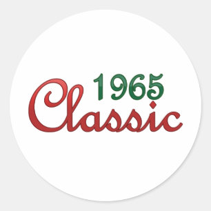 Pegatina Redonda Clásico 1965