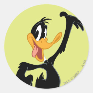 Pegatina Redonda Clásico DAFFY DUCK™