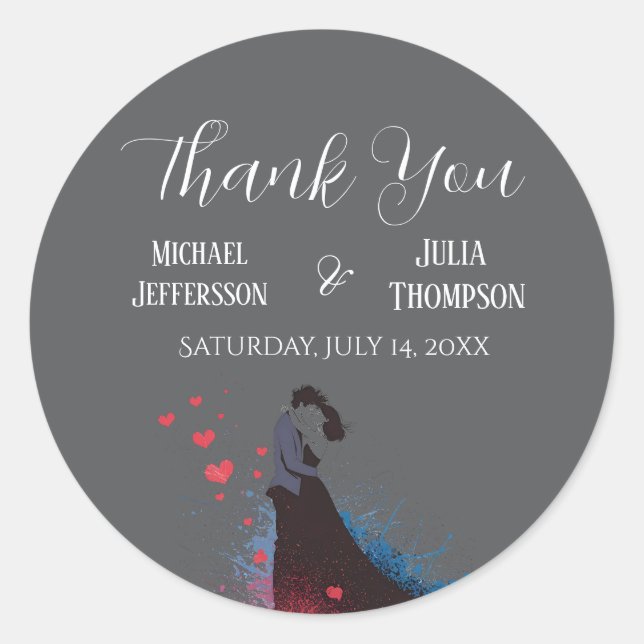 Pegatina Redonda Clásico de inspiración francesa La Dolce Vita de l (Anverso)