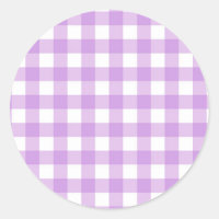 Clásico Gingham Check Plaid Pattern Lilac