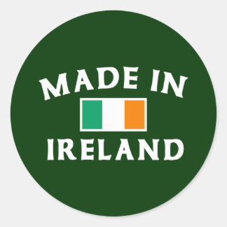 Pegatina Redonda Clásico Hecho En Irlanda
