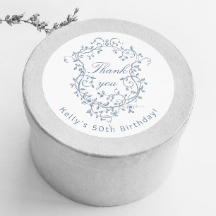 Pegatina Redonda Clásico Partido de los 50 Aniversarios del Azul Vi