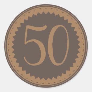 Pegatina Redonda Clásico Purpurina Plata de la Fiesta del Cumpleaño