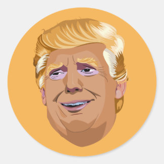 Pegatina Redonda Clásico Trump