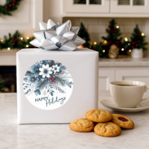 Clásico Wreath de vacaciones Verde azuladas de col