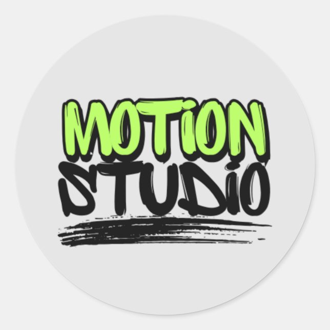 Pegatina Redonda Classic Round Stickers  (Anverso)