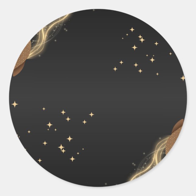 Pegatina Redonda Classic Round Stickers  (Anverso)