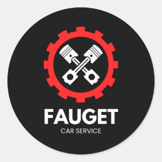 Pegatina Redonda Classic Round Stickers 