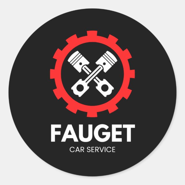 Pegatina Redonda Classic Round Stickers  (Anverso)