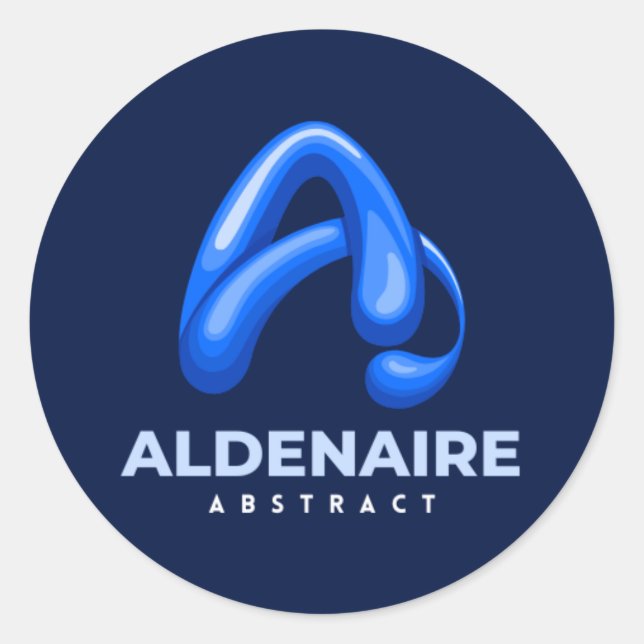 Pegatina Redonda Classic Round Stickers (Anverso)