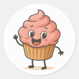 Pegatina Redonda Classic Round Stickers Cute Design 