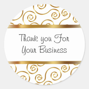 Pegatina Redonda Classy Customer Gracias A Los Pegatinas