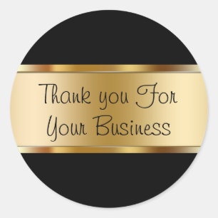Pegatina Redonda Classy Customer Gracias A Los Pegatinas