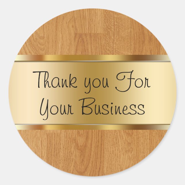 Pegatina Redonda Classy Customer Gracias A Los Pegatinas (Anverso)