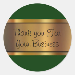 Pegatina Redonda Classy Customer Gracias A Los Pegatinas