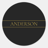 Classy Personalizable Gold Text & Lines