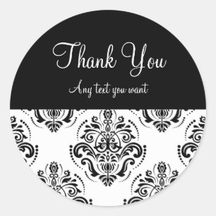 Pegatina Redonda Classy Thank You Labels