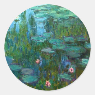 Pegatina Redonda Claude Monet Artista Painter Destiny Regalos