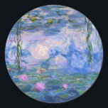 Pegatina Redonda Claude Monet - Water Lilies<br><div class="desc">Claude Monet - Water Lilies</div>
