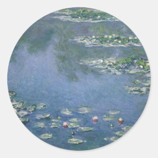 Pegatina Redonda Claude Monet - Water Lilies - 1906 Ryerson