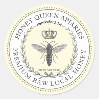 Cláusula fronteriza de corona de miel de abeja rei