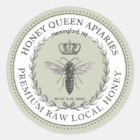 Cláusula fronteriza de corona de miel de abeja rei