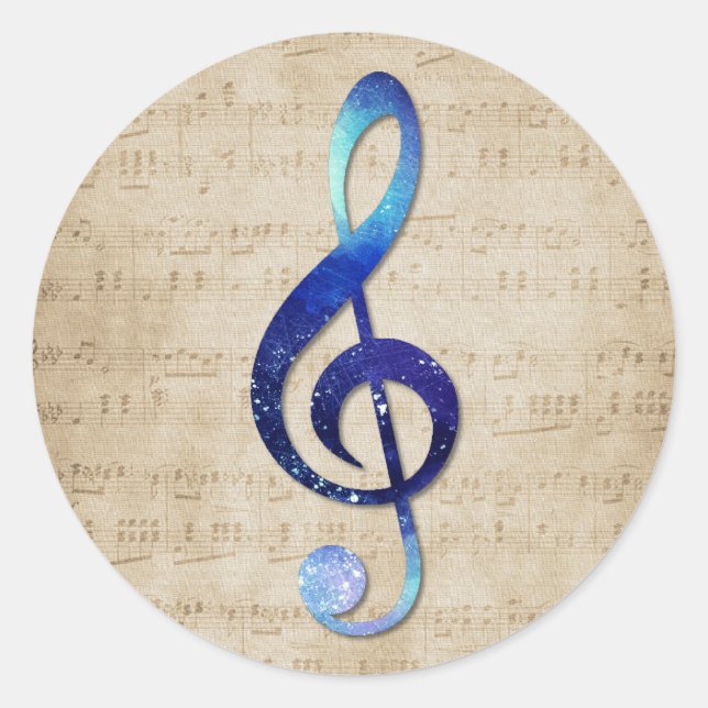 Pegatina Redonda Clave (Anverso)