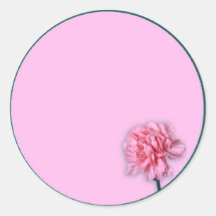 Pegatina Redonda Clavel