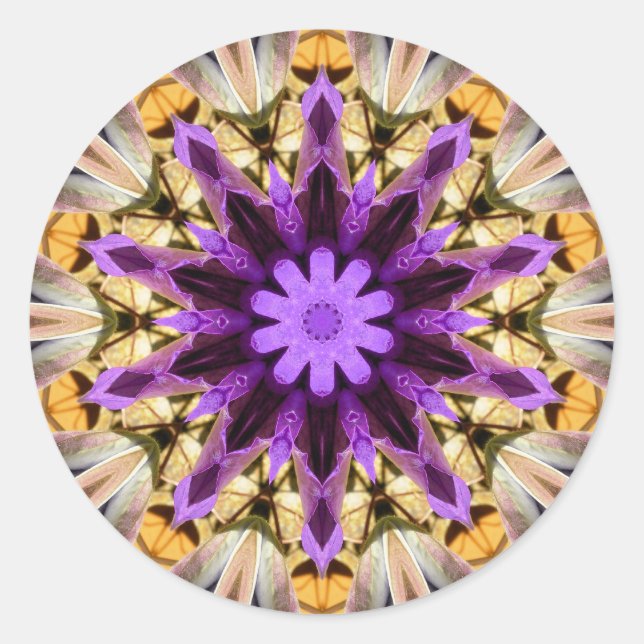 PEGATINA REDONDA CLEMATIS (Anverso)