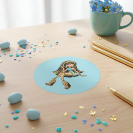 Pegatina Redonda Cleo Sticker