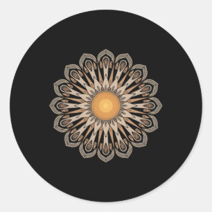 Pegatina Redonda Clic Mandala Style 86 47 Sutil resistencia contra 