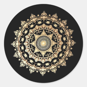 Pegatina Redonda Clic Mandala Style 86 47 Sutil resistencia contra
