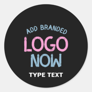 PEGATINA REDONDA CLIENTE SENCILLO Y CONTEMPORÁNEO LIMPIO DE MODA NE