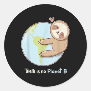 Pegatina Redonda Clima de protección ambiental mundial de la Tierra