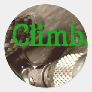 Pegatina Redonda Climb2