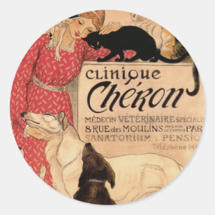 Pegatina Redonda Clinique Cheron