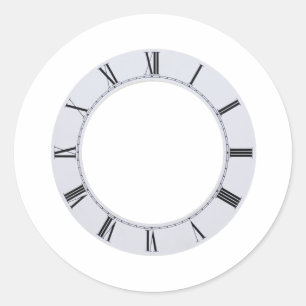 Pegatina Redonda ClockFace060709