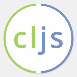 Pegatina Redonda ClojureScript Sticker