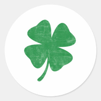 Pegatina Redonda Clover