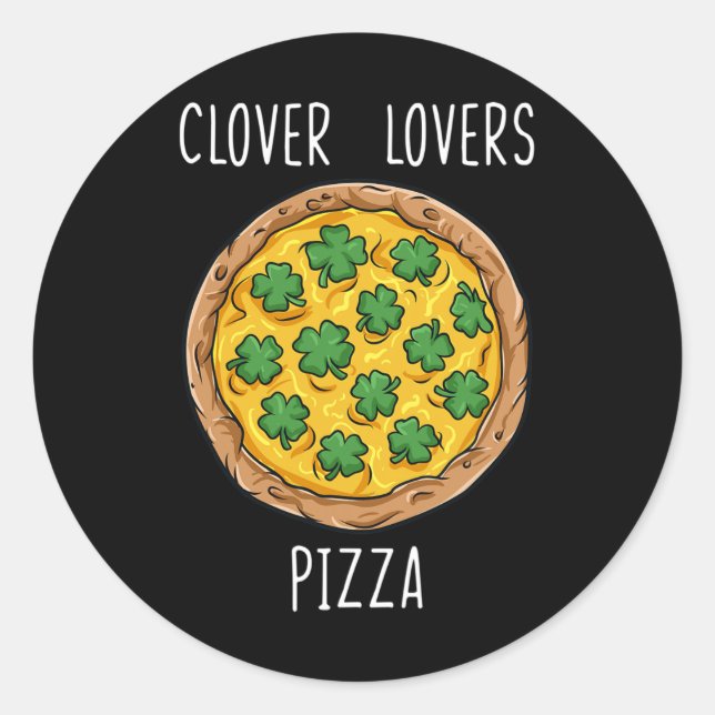 Pegatina Redonda Clovers Throne St Patricks Day Fun Chica de niños  (Anverso)