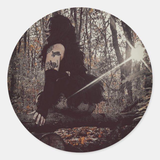 Pegatina Redonda Clownin' Sticker (Anverso)