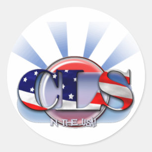 Pegatina Redonda CLS en USA CLINICAL LABORATORY SCIENTIST