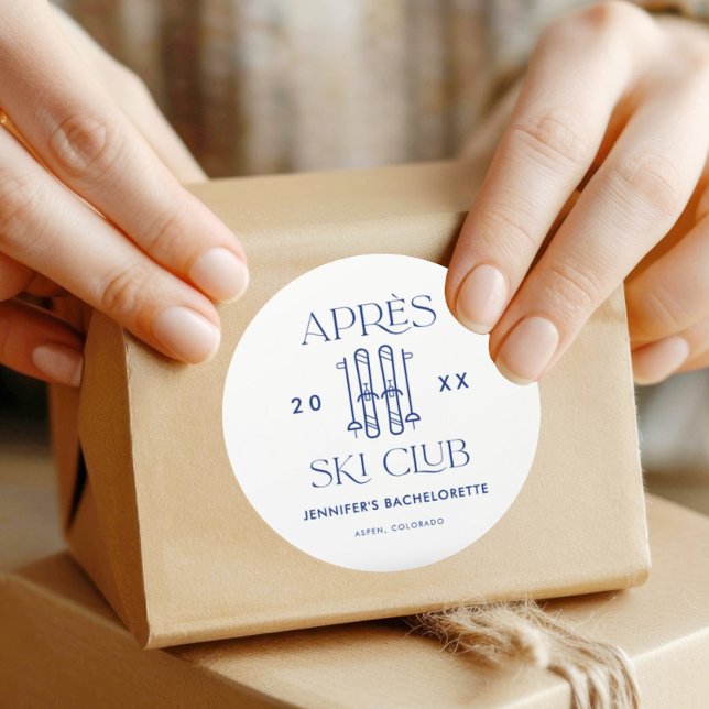 Pegatina Redonda Club Apres Ski Fiesta de Despedida de Soltera de E (Subido por el creador)