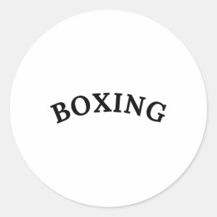 Pegatina Redonda Club de Boxeo Deportes Atléticos Vintage