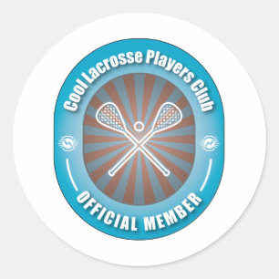 Pegatina Redonda Club de Jugadores Lacrosse de Guay