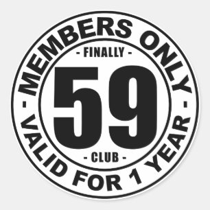 Pegatina Redonda Club finalmente 59